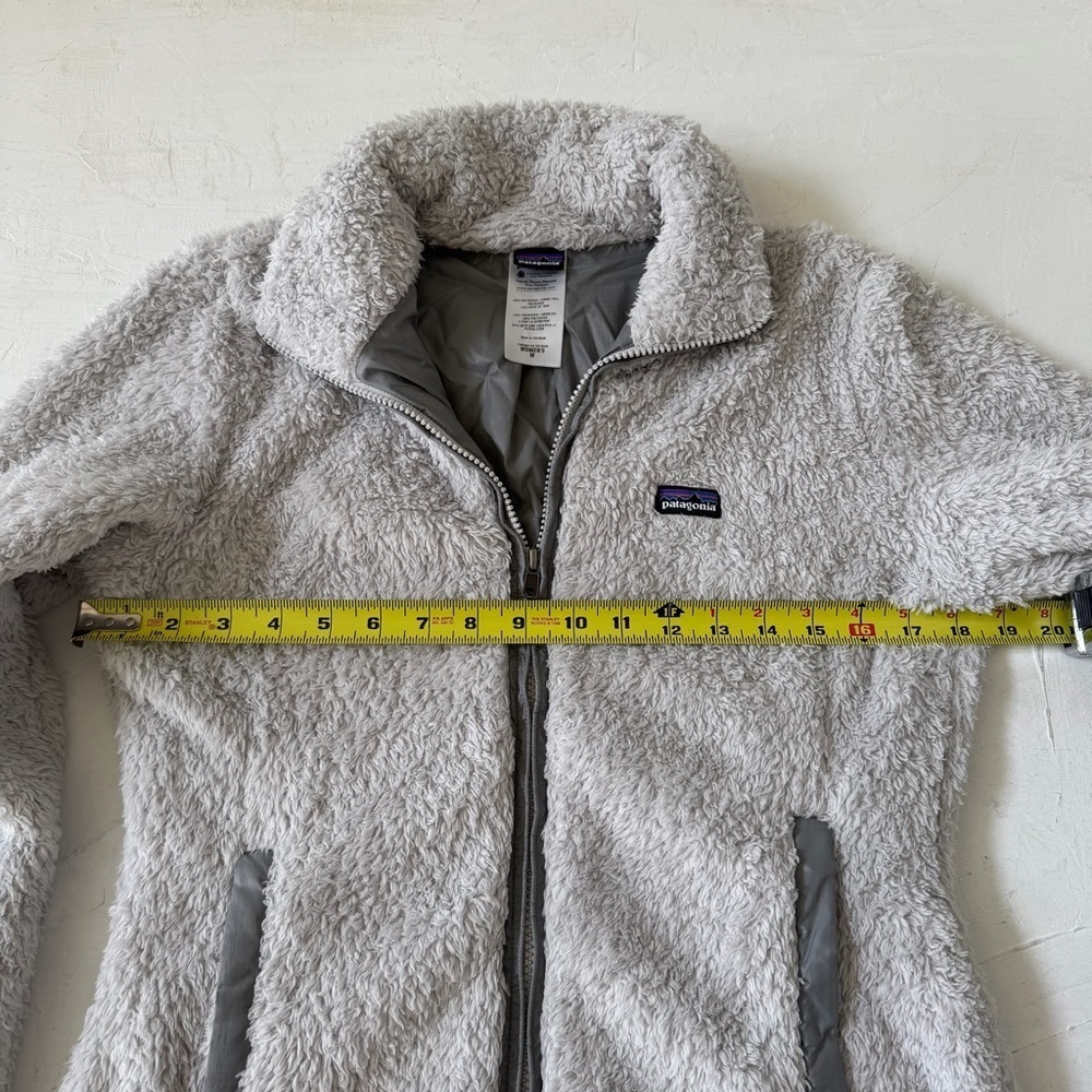 Patagonia Los Gatos Full Zip Jacket Sherpa Gray Fur Fuzzy Sherpa Size M - Picture 9 of 12